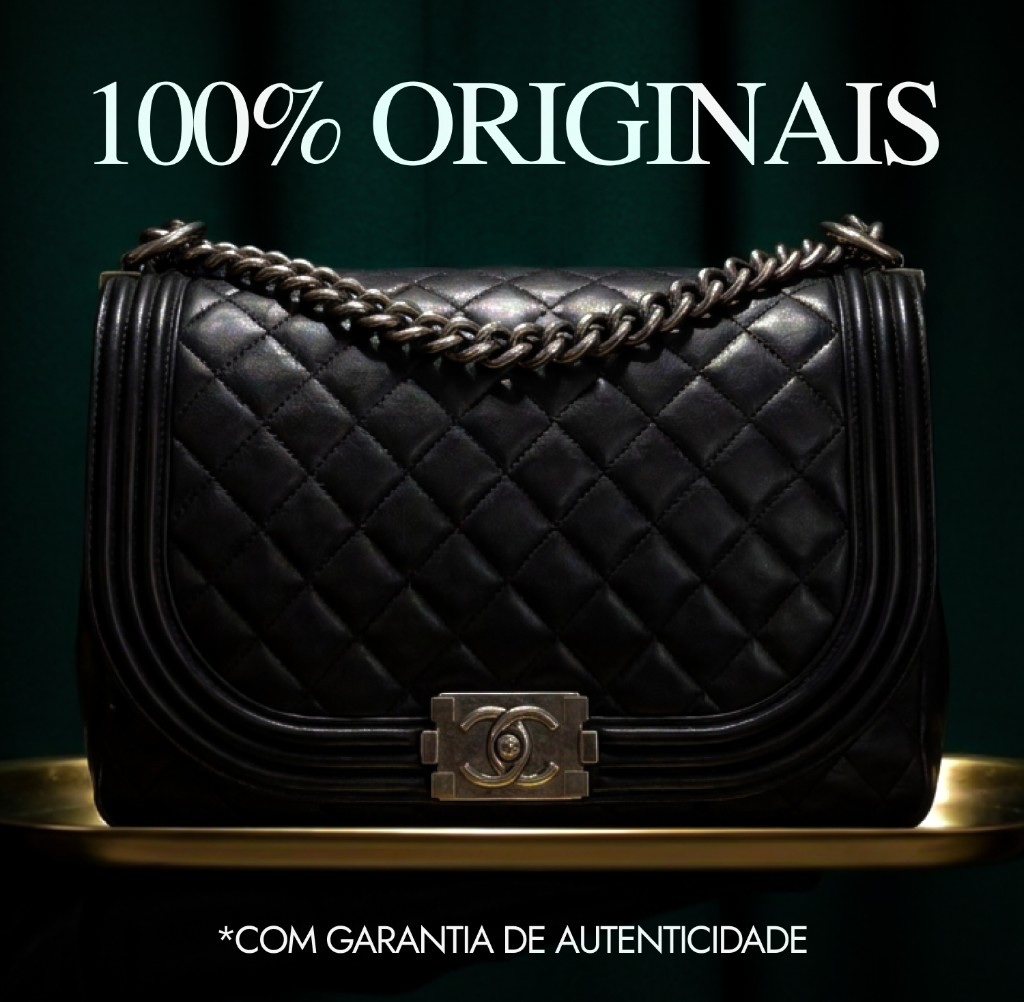 100% originais — bolsa Chanel Boy com garantia de autenticidade